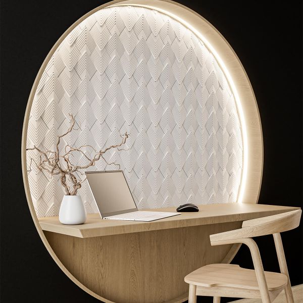 Rivestimento decorativo 3D Navaro White